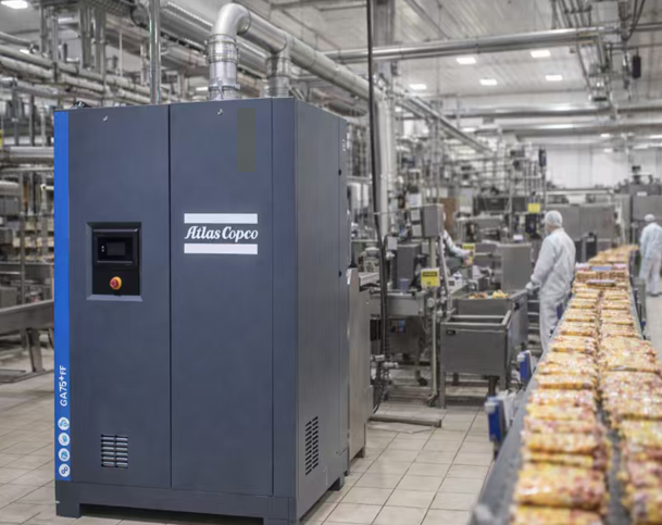Applications of Atlas Copco GA75+ FF in food processing