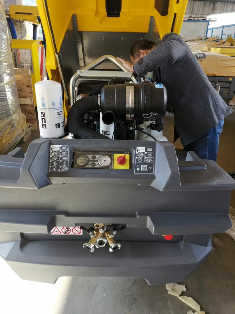 Atlas Copco XAS 110 details display