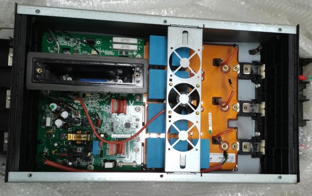 Inside the air compressor inverter